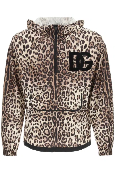 Dolce & Gabbana Anorak Jacket In Brown