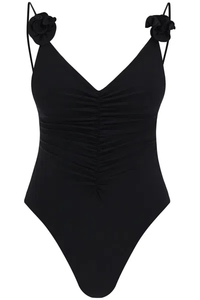 Magda Butrym One-piece Swimsuit With Small In 黑色的