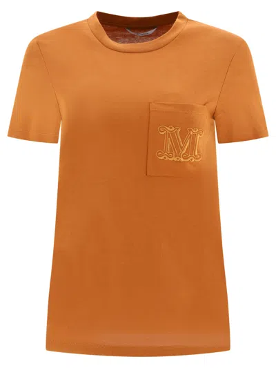 Max Mara "papaia" T-shirt In Brown