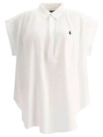 Polo Ralph Lauren Linen Popover Shirt In White