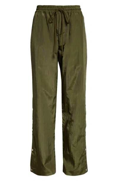 Song For The Mute Khaki Press-stud Track Pants