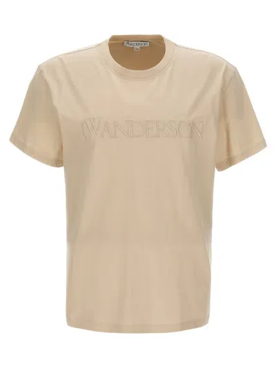 Jw Anderson Logo T-shirt Beige