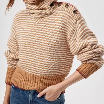 Amo Stefania Sweater In Brown Sugar