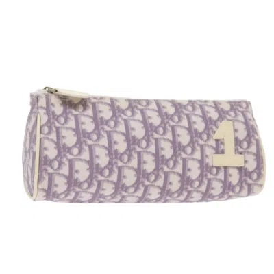 Dior Purple Canvas Clutch Bag ()