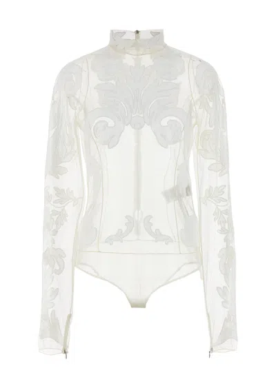 Stella Mccartney Embroidery Bodysuit Underwear, Body White