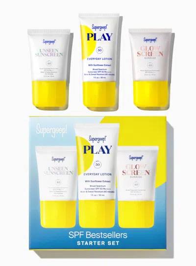 Supergoop Spf Bestsellers Starter Set Sunscreen ! In White