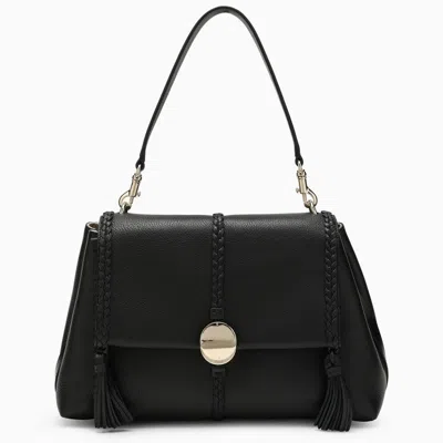 Chloé Chloe Penelope Black Leather Shoulder Bag Women