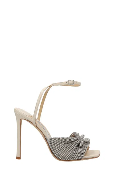 Jimmy Choo Naria 110mm Crystal-mesh Sandals In Multi-colored