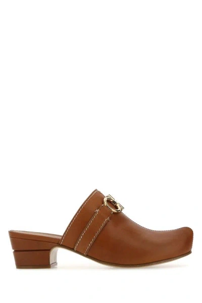 Ferragamo Salvatore  Heeled Shoes In Brown