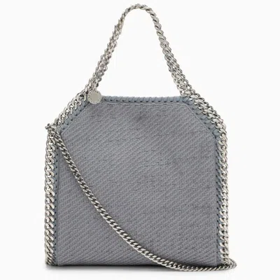 Stella Mccartney Light Grey Falabella Mini Bag In Blue