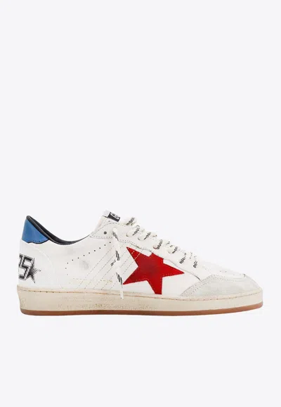 Golden Goose Db Ball Star Leather Low-top Trainers In White