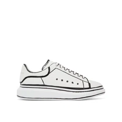Alexander Mcqueen Outline Oversized Sneakers In White