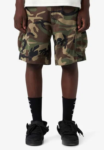 1989 Studio Camouflage Cargo Shorts In Multicolor