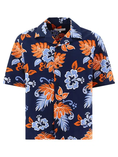 Maison Kitsuné "tropical" Shirt In Blue