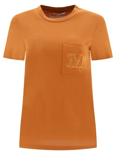 Max Mara Papaia T-shirts In Brown