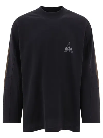 Roa "longsleeve Graphic" T Shirt In Black