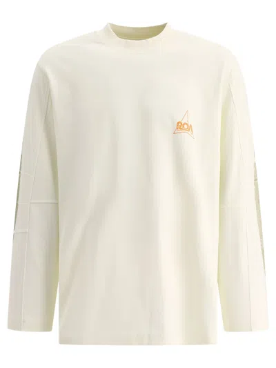 Roa "longsleeve Graphic" T Shirt In White