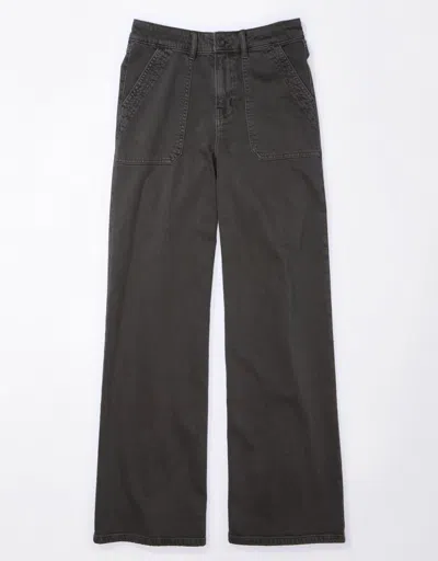American Eagle Outfitters Ae Dreamy Drape Stretch Super High-waisted Baggy Wide-leg Pant In Multi