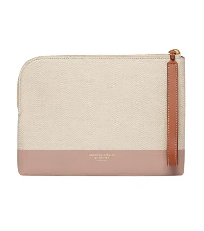 Westman Atelier Makeup Pouch: The Midi, Makeup Bag In Brown