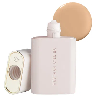 Westman Atelier Light Coverage, Lightweight Liquid Foundation For Medium Skin In Medium Warm/peach Undertone/medium