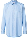 Comme Des Garçons Shirt Chest Pocket Shirt In Blue