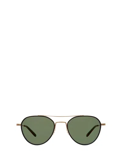 Garrett Leight Sunglasses In Matte Black-matte Gold