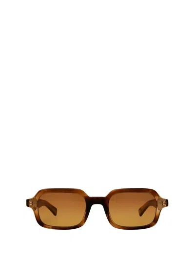 Garrett Leight Sunglasses In Khaki Tortoise