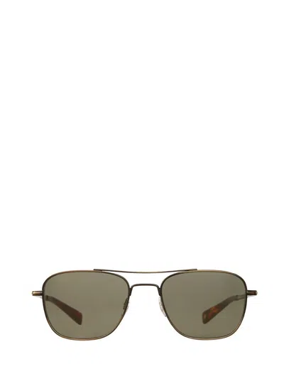 Garrett Leight Sunglasses In Brushed Gold-1965 Tortoise/g15 Suv