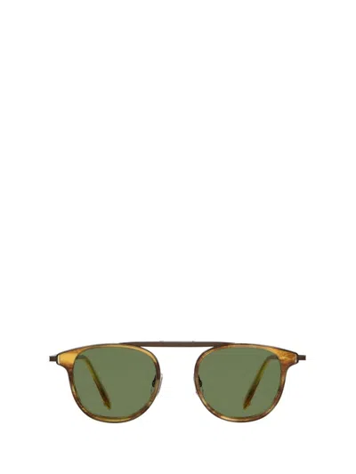 Garrett Leight Sunglasses In Pinewood-gold/semi-flat Pure Green