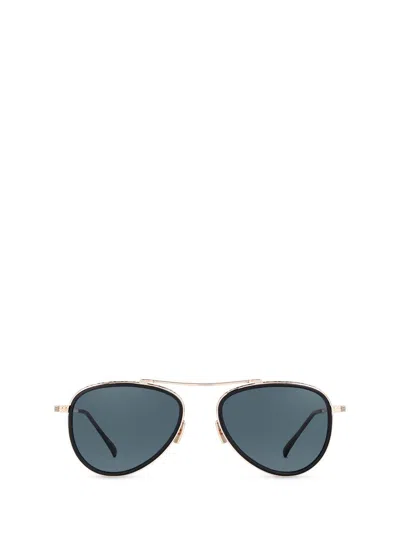 Mr Leight Mr. Leight Sunglasses In Matte Black-white Gold-matte Black