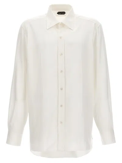 Tom Ford Buttoned Long In White
