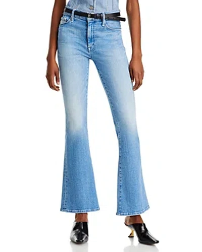 Mother The Weekender High-rise Flared Jeans In Mediterranean