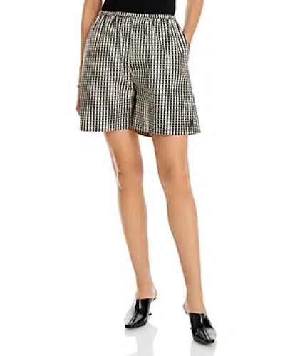 By Malene Birger Siona Graphic-print Shorts In Black Monogram