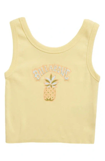 Billabong Kids' Stay Sunny Cotton Graphic Crop Tank In Cali Rays