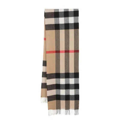 Burberry Scarves In Neutrals/black