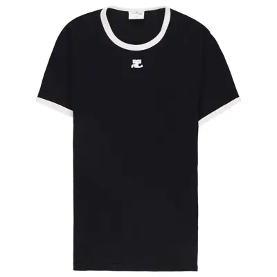 Courrèges T-shirts In Black
