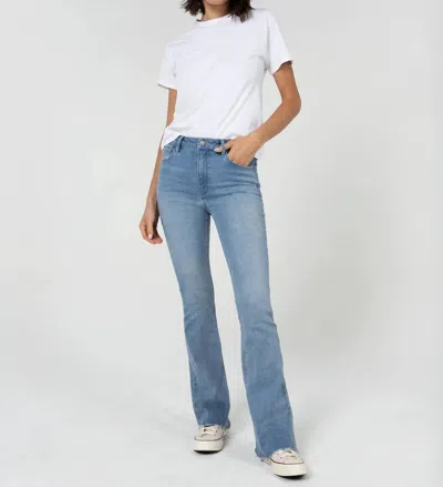 Unpublished Jan High Rise Slim Flare Jean In Pico In Blue