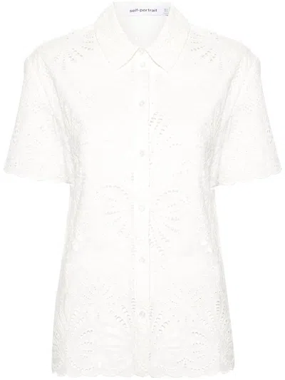 Self-portrait White Cotton Embroidery Top Clothing