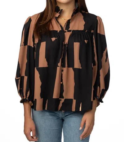 Crosby By Mollie Burch Worth Blouse In Cotswold In Brown