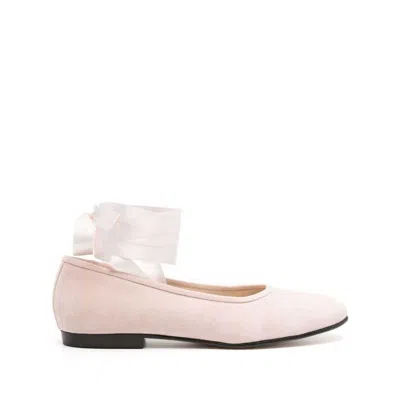 Bode Musette Suede Ballerina Shoes In Pink