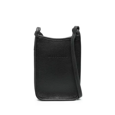 Longchamp Le Foulonn Hone Case In Black