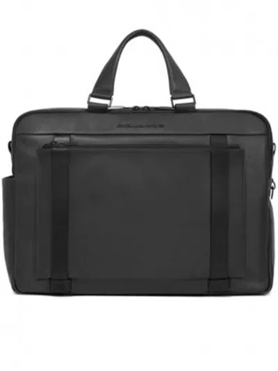 Piquadro Folder With Pc Compartments 15.6" Bags In Black