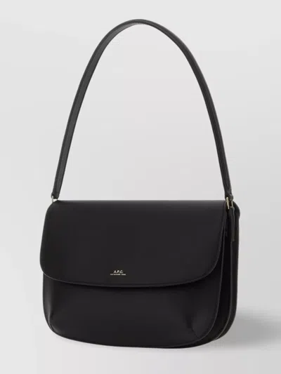 Apc Shoulder Bag A.p.c. Leather In Black