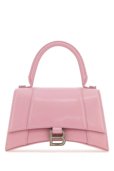 Balenciaga Woman Pink Leather Small Hourglass Handbag