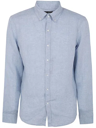 Michael Kors Ls Linen T-shirt Clothing In Blue