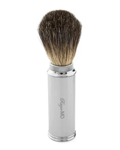 Razor Md Men's Chrome 21 Travel Shave Brush In Gray