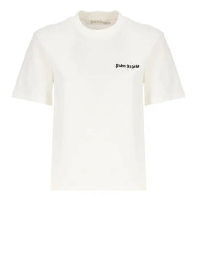 Palm Angels Classic Logo T-shirt In White