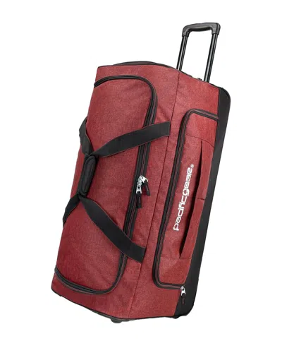 Pacific Gear Keystone 30 Rolling Duffel Bag In Red