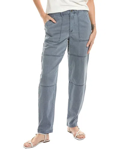 Bella Dahl Rolled Patch Pant In Blue