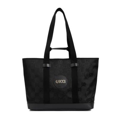 Gucci Nylon Tote Bag In Black